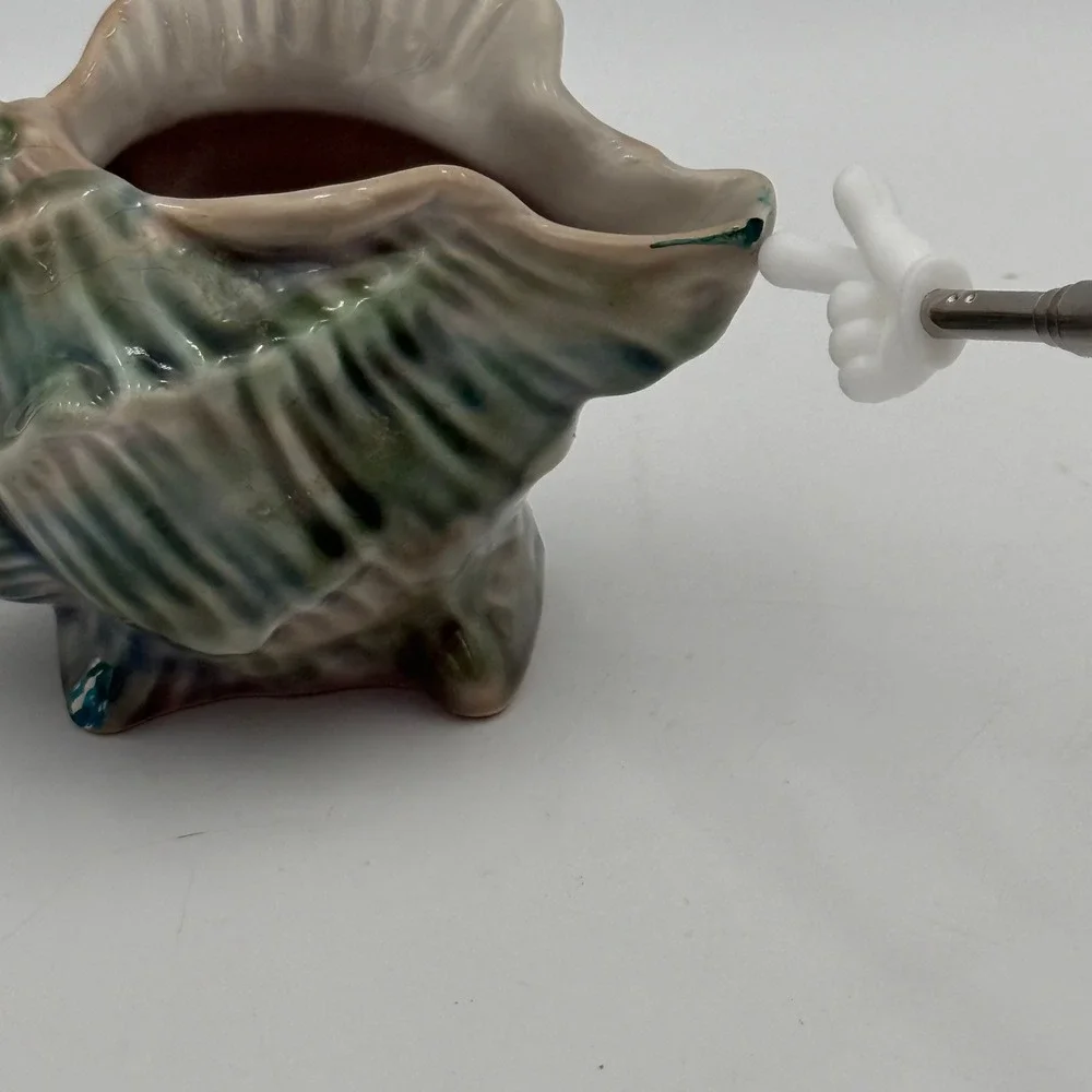 Sur La Table Seashell Creamer Pitcher Ceramic Portugal Coastal Cottage